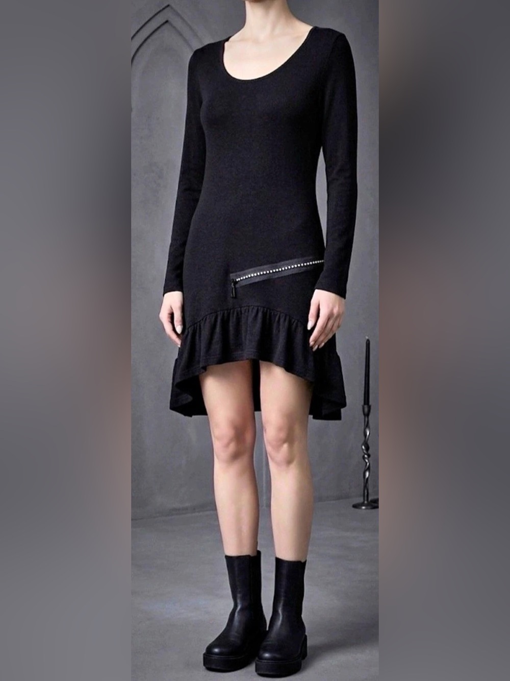 💕Silent Show Pick💕NWT Black Long Sleeve Mini Dress